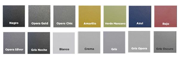 Colores cabinas insonorizadas
