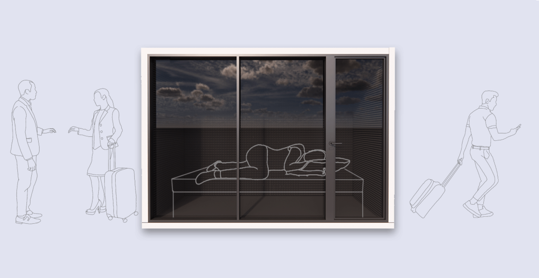 Cabinas insonorizadas para dormir
